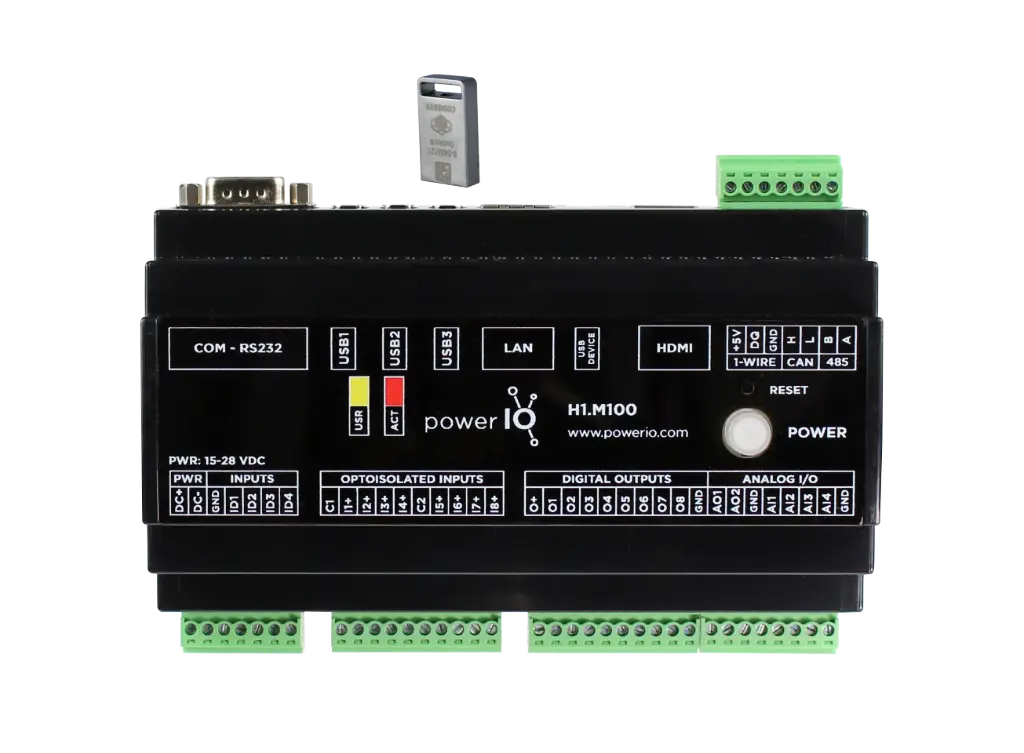 H1.M100-CDS IoT Gateway and Controller with CODESYS MC License on USB Dongle