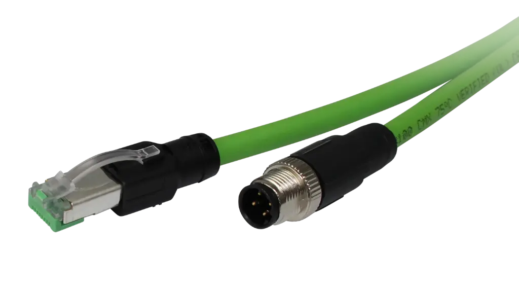 T1.Z102 RJ45 plug <-> M12 D-coded 4-pin plug