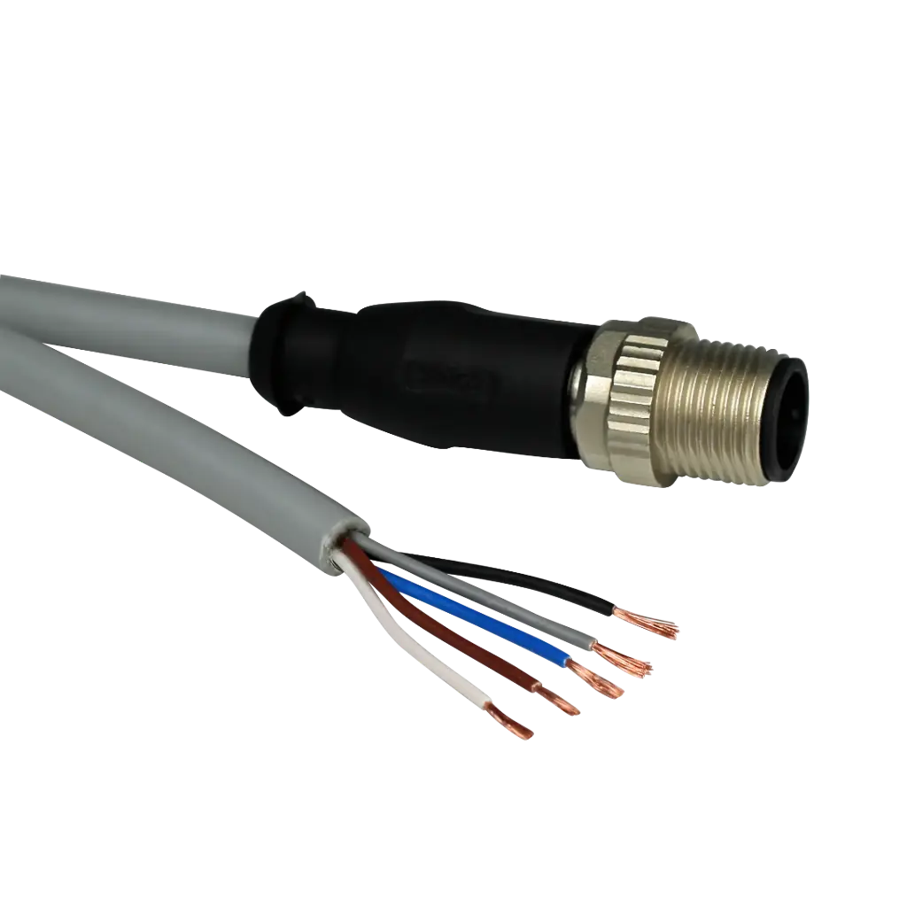 T1.Z105 M12 A-coded 5-pin plug <-> open end - 5 m