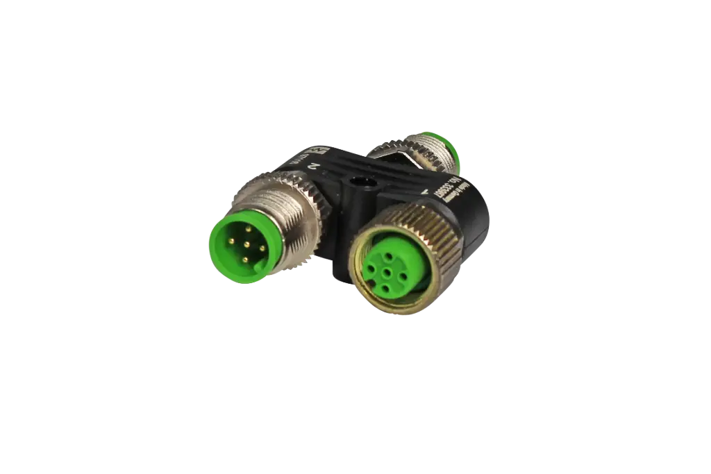 T1.Z110 M12 A-coded 5-pin Y-adapter